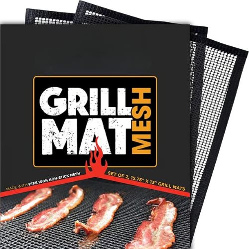 🔥【Last Day Promotion 52%OFF】🥩Non-Stick Mesh Grill Mat - Stop Losing Food to the Flames!