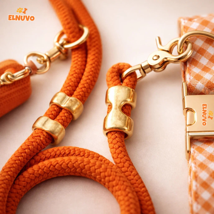 Braided Rope Dog Leash Set