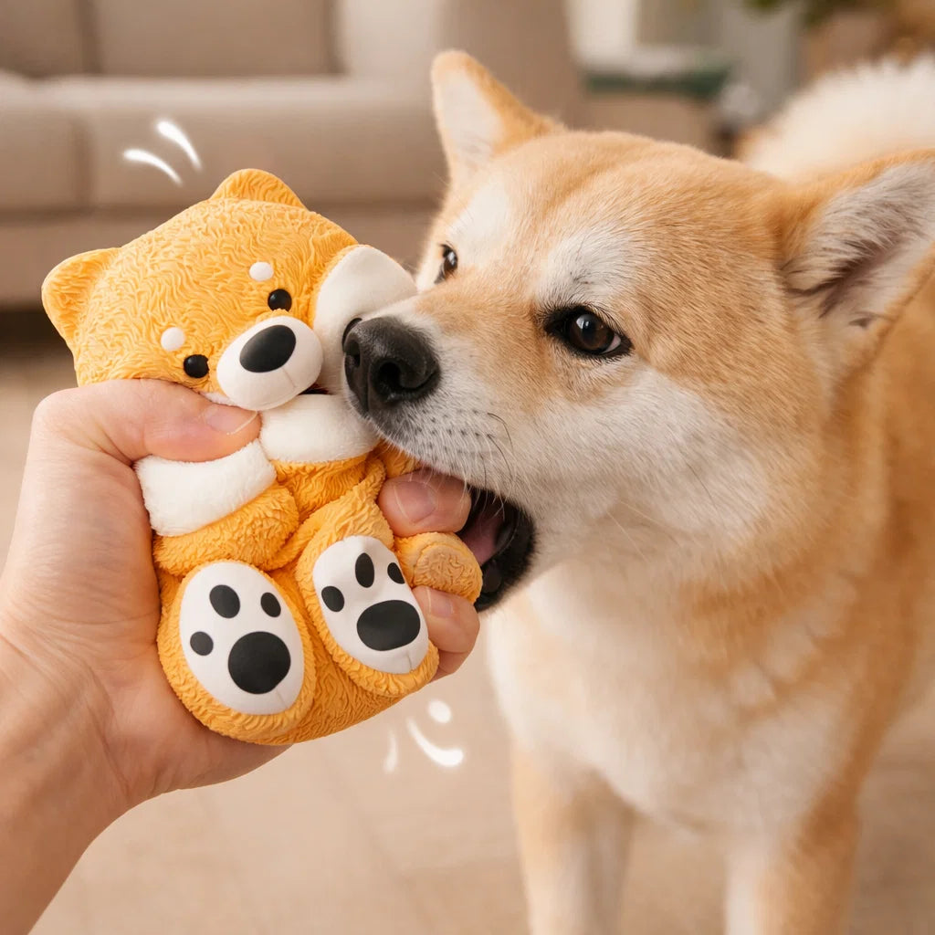 Squeaky Character Chew Toy Set