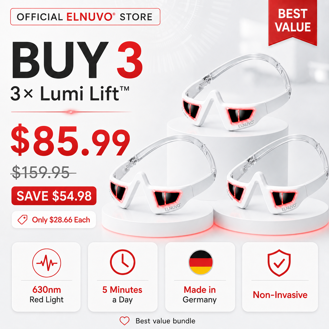 BUY 3-🔥🔥🔥Only $28.66 Each · Save $54.98🔥🔥🔥