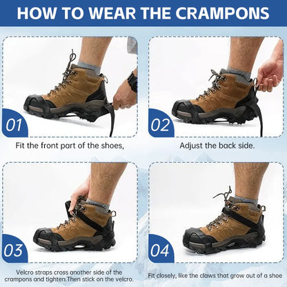 ❄️ Winter Outdoor Essentials- High-Quality Winter Traction Crampons