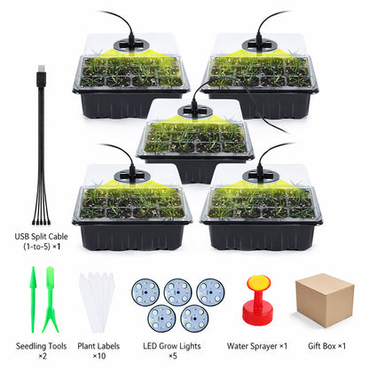 🌱 Adjustable Humidity Seed Starter Trays