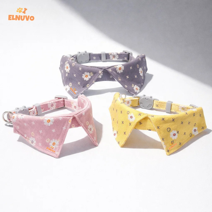 Adjustable Bowtie Pet Collar for Cats & Small Dogs