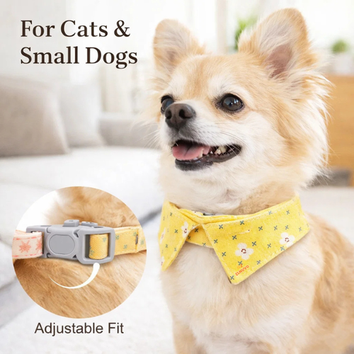 Adjustable Bowtie Pet Collar for Cats & Small Dogs