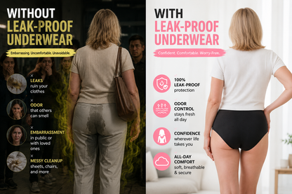ELNUVO™ 100% Leak-Proof Underwear 4-Pack|✅Stay Dry, Fresh & Confident — Without Pads, Bulk, or Embarrassing Leaks🎁🎁