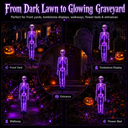 💀Elnuvo® Solar Skeleton Garden Lights