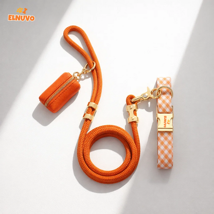 Braided Rope Dog Leash Set