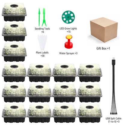 🌱 Adjustable Humidity Seed Starter Trays