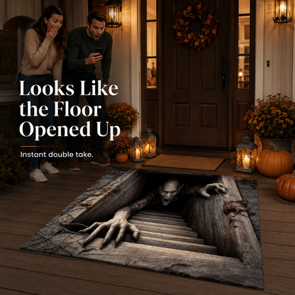 Elnuvo® Creeping Ghoul 3D Illusion Rug