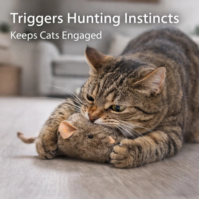 Motion-Activated Squeaky Mouse Toy