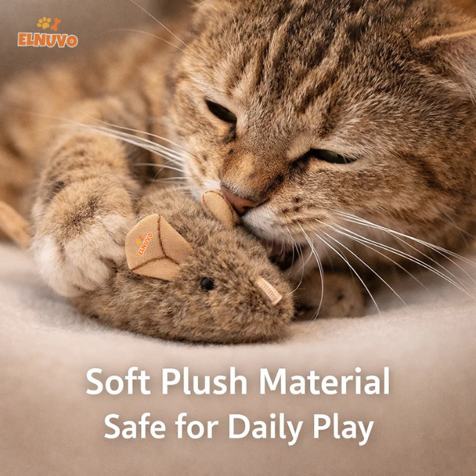 Motion-Activated Squeaky Mouse Toy