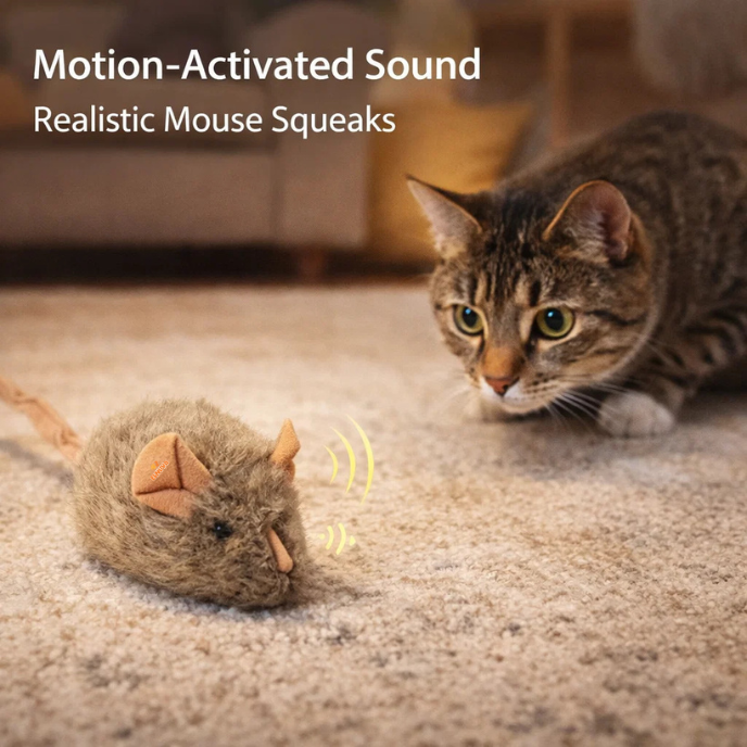 Motion-Activated Squeaky Mouse Toy