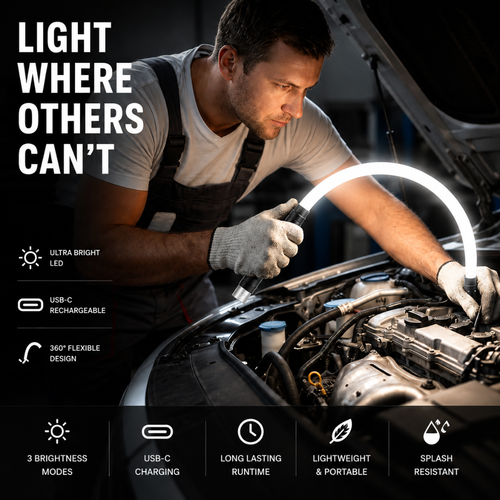 [🏆🏆 EInuvo® Official Brand Store]Flexible Work Light