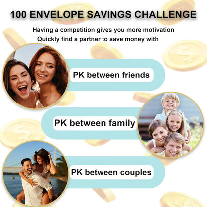 🔥50％ OFF🔥--💸100 Envelope Saving Challenged Binder