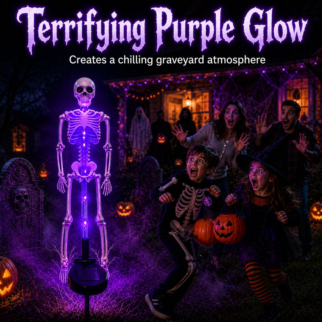 💀Elnuvo® Solar Skeleton Garden Lights
