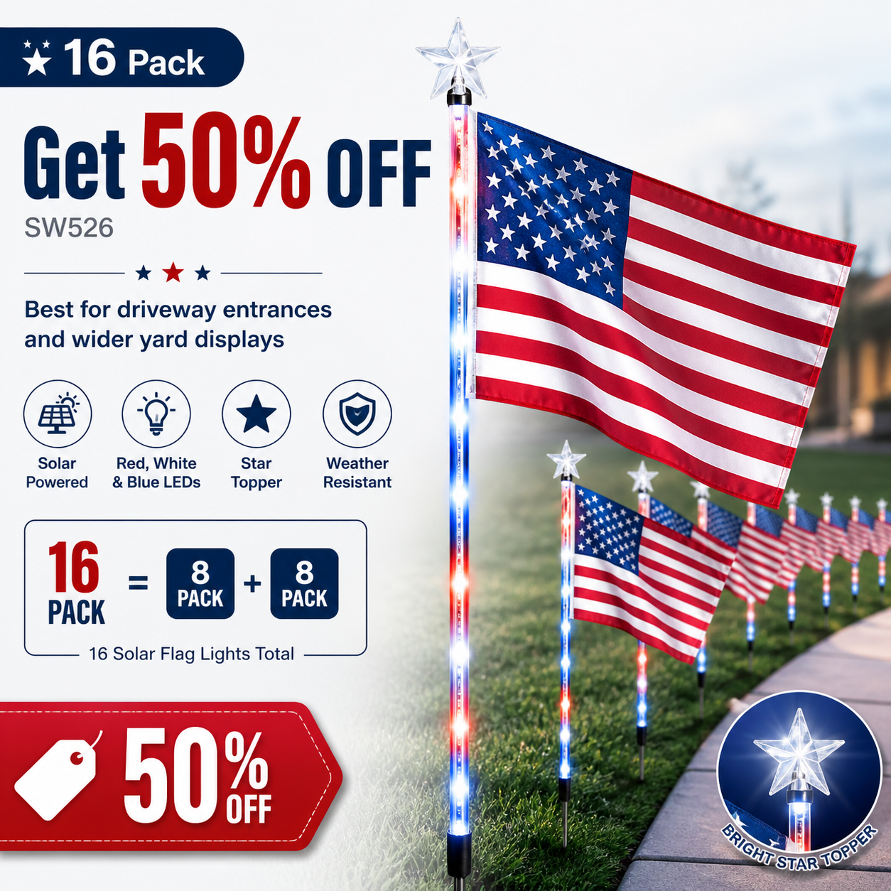 16 Pack Get 50% OFF