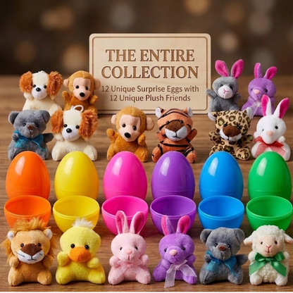 🎁Easter Hot Sale😍Prefilled Easter Eggs, Filled with Plush Animal Toys - Water-Resistant Plastic Shells