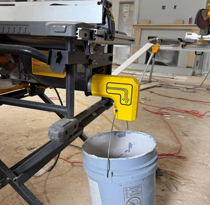 🔥Last Day 49% OFF - 🛠️DeWalt Table Saw Dust Extraction Adapter🪵✨Vacuum-Free Gravity Dust Collection, Bucket-Ready, Zero-Cleanup Design