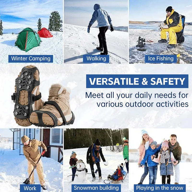 ❄️ Winter Outdoor Essentials- High-Quality Winter Traction Crampons