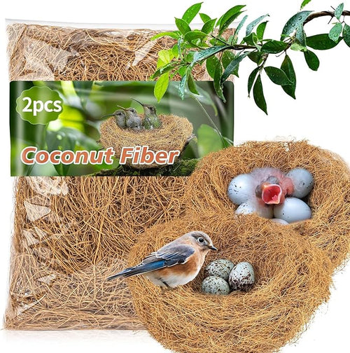 PureCoir™ 100% Natural Versatile Coconut Fiber for Birds, Small Pets & Gardening (2-Pack)