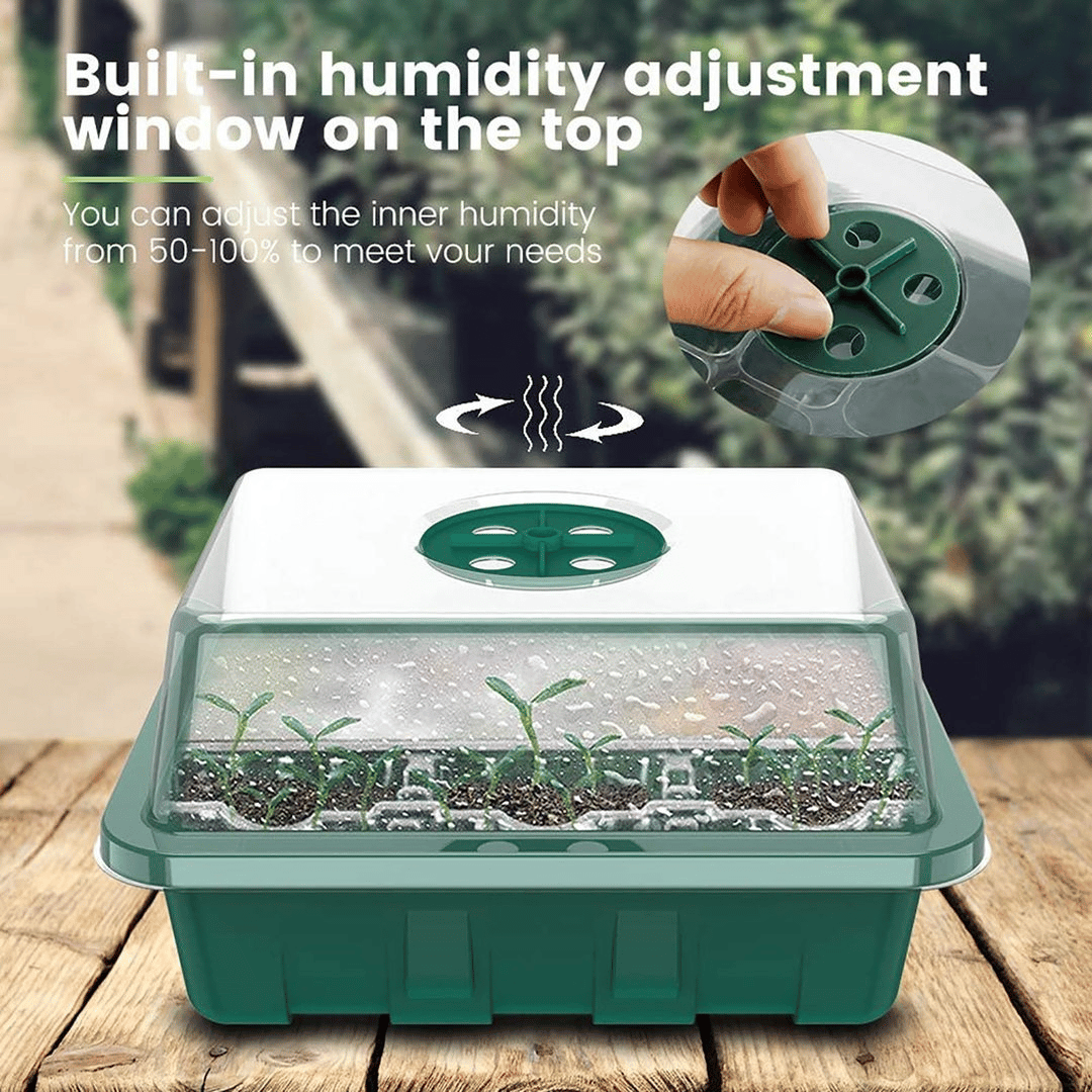 🌱 Adjustable Humidity Seed Starter Trays