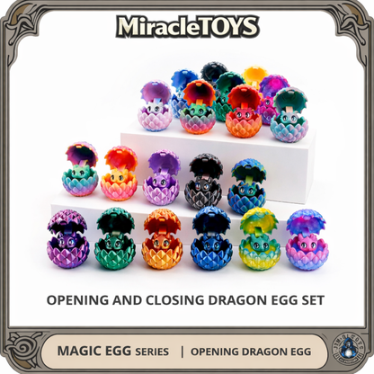 ✨🐉Easter toys-  3D Printed Dragon Family Egg Set