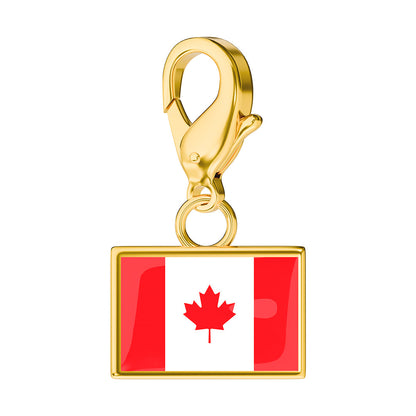 Flag & Map Charms Set