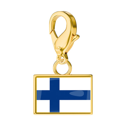 Flag & Map Charms Set