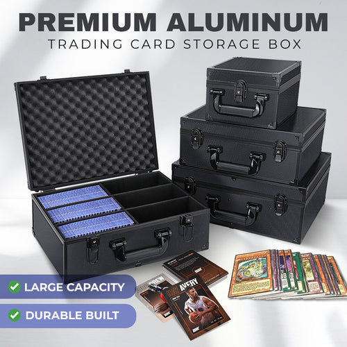 🧱 Premium Aluminum Trading Card Storage Box