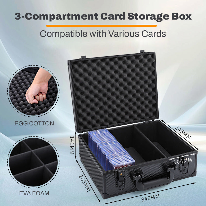 🧱 Premium Aluminum Trading Card Storage Box