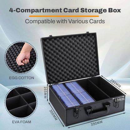 🧱 Premium Aluminum Trading Card Storage Box