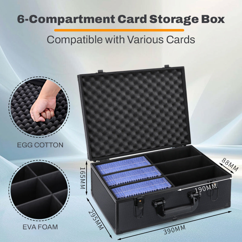 🧱 Premium Aluminum Trading Card Storage Box