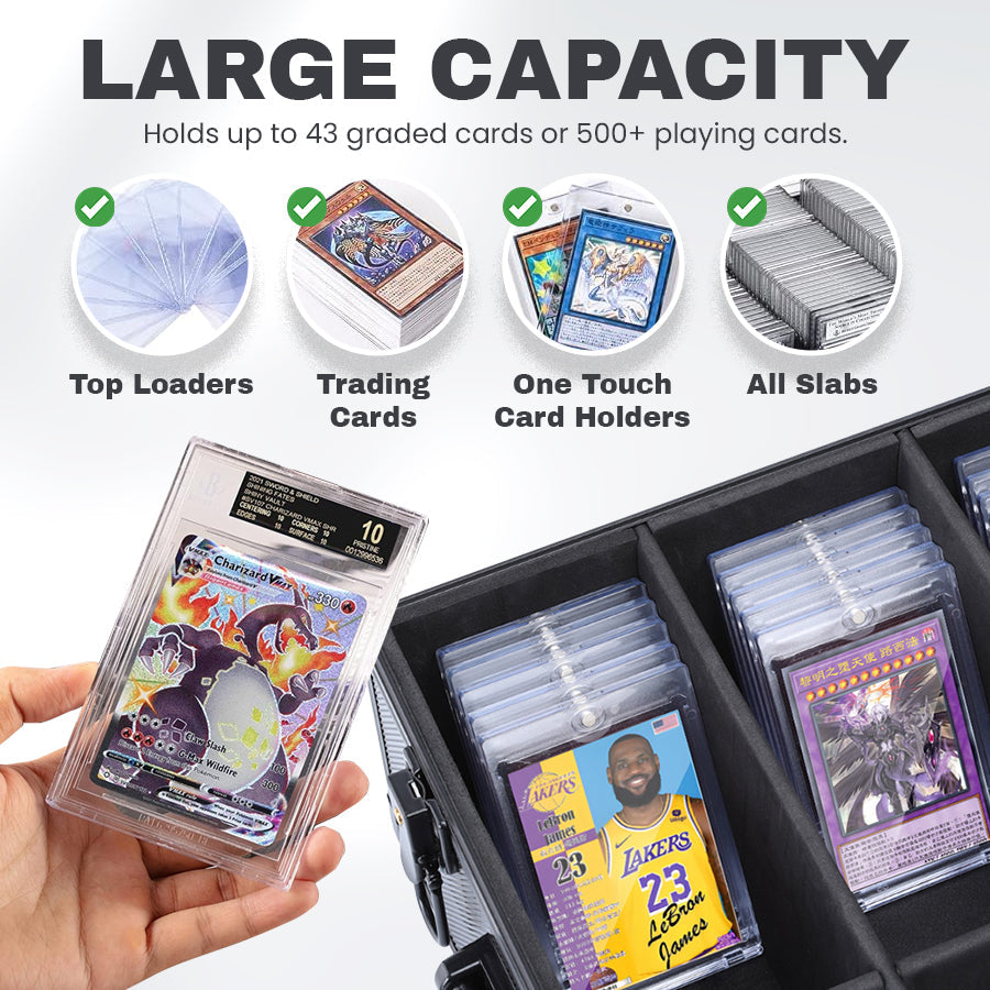 🧱 Premium Aluminum Trading Card Storage Box