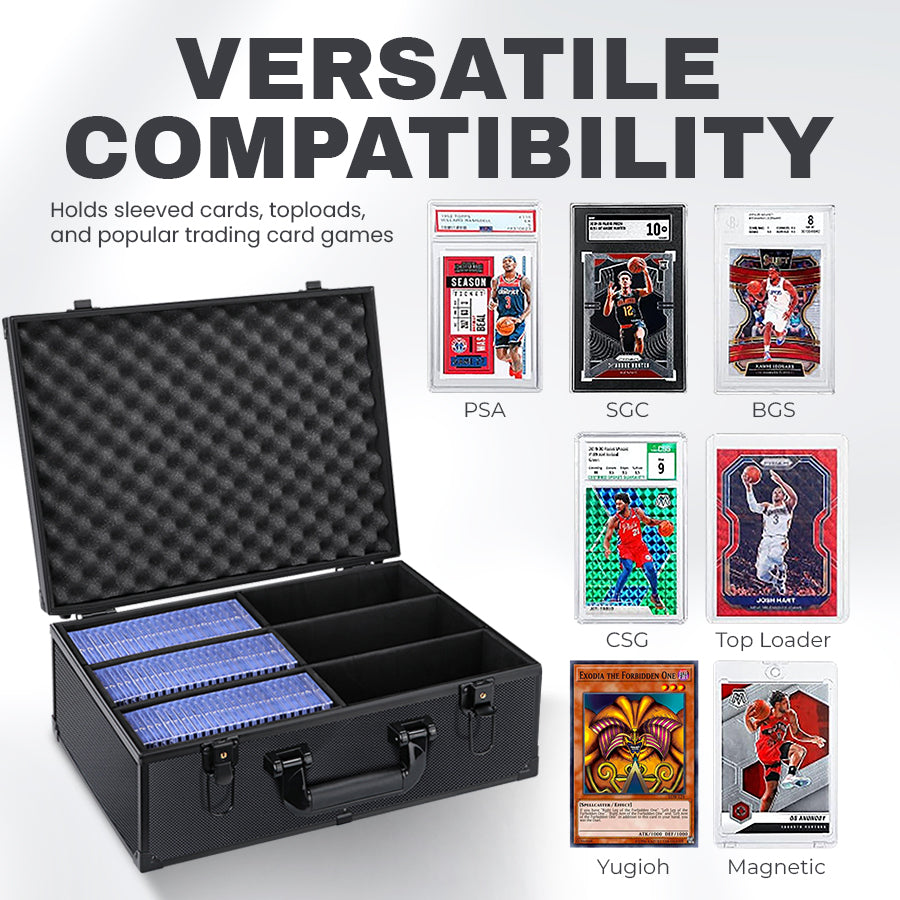 🧱 Premium Aluminum Trading Card Storage Box