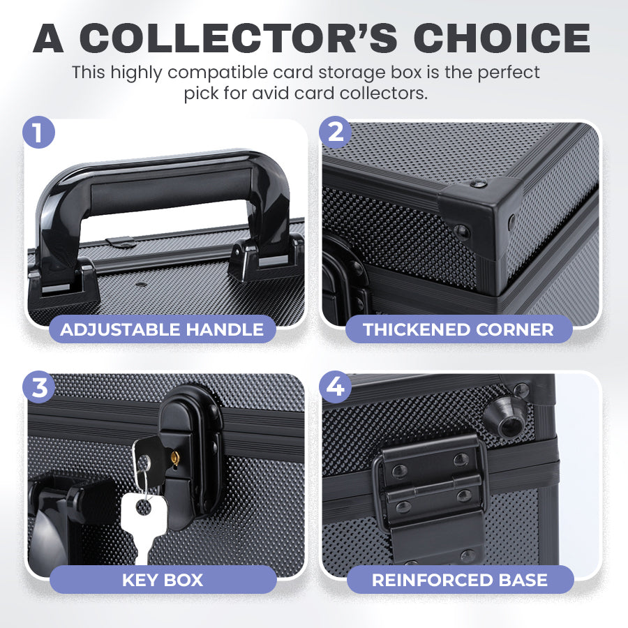 🧱 Premium Aluminum Trading Card Storage Box