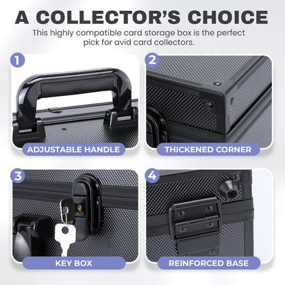 🧱 Premium Aluminum Trading Card Storage Box