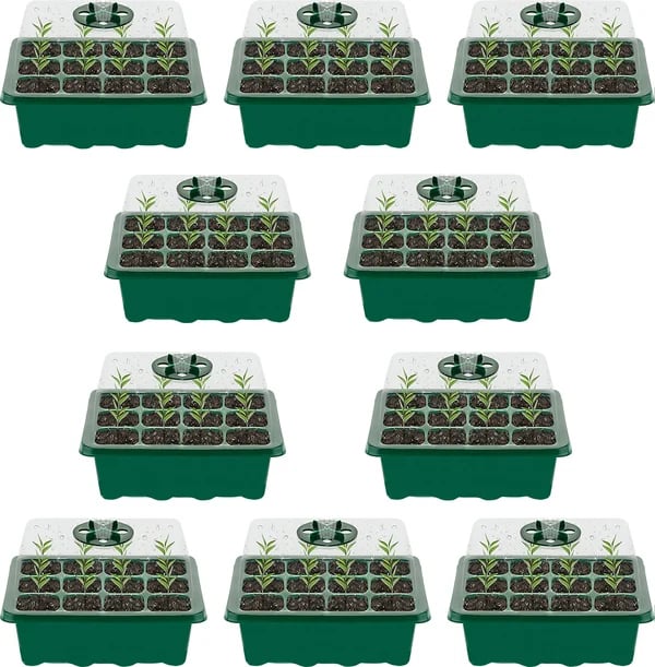 🌱 Adjustable Humidity Seed Starter Trays