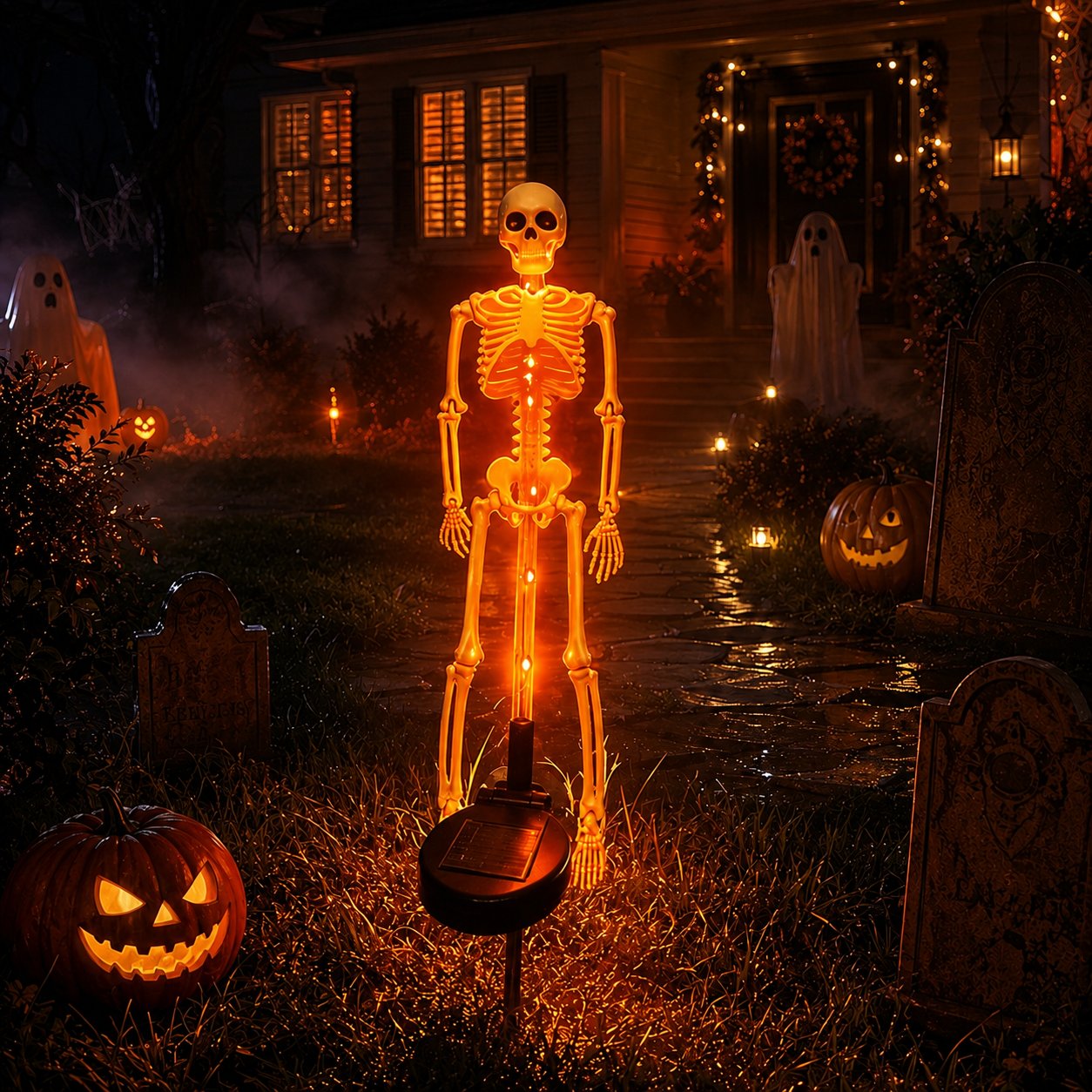💀Elnuvo® Solar Skeleton Garden Lights