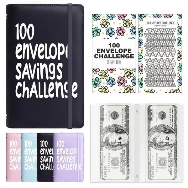 🔥50％ OFF🔥--💸100 Envelope Saving Challenged Binder