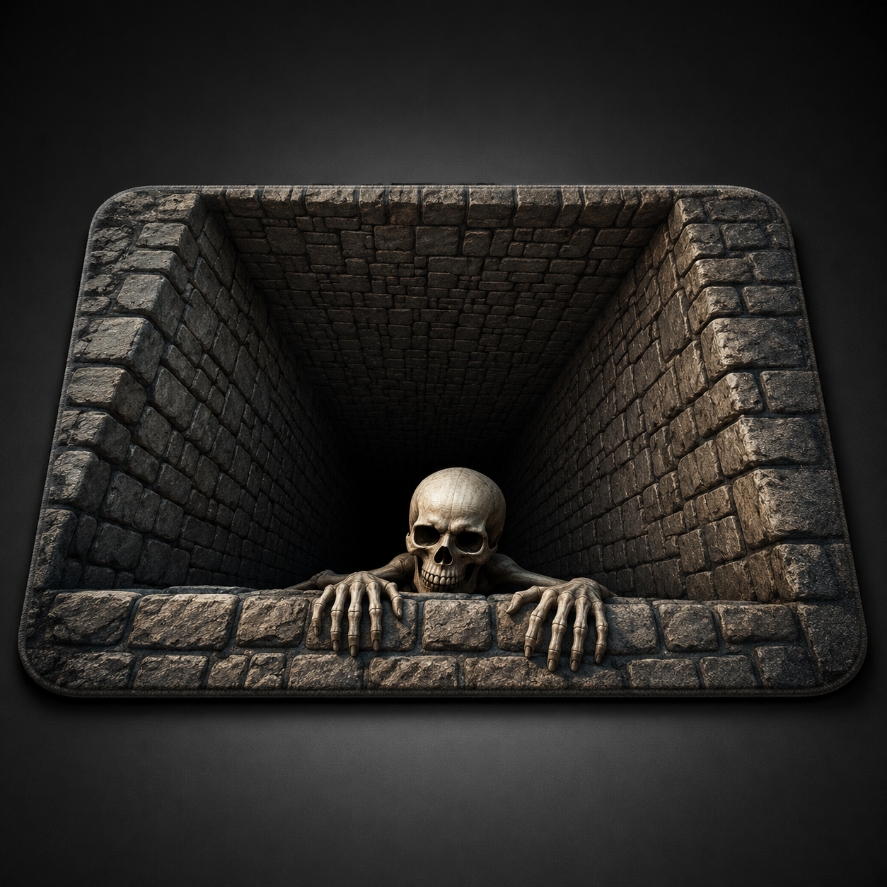 Elnuvo® Creeping Ghoul 3D Illusion Rug