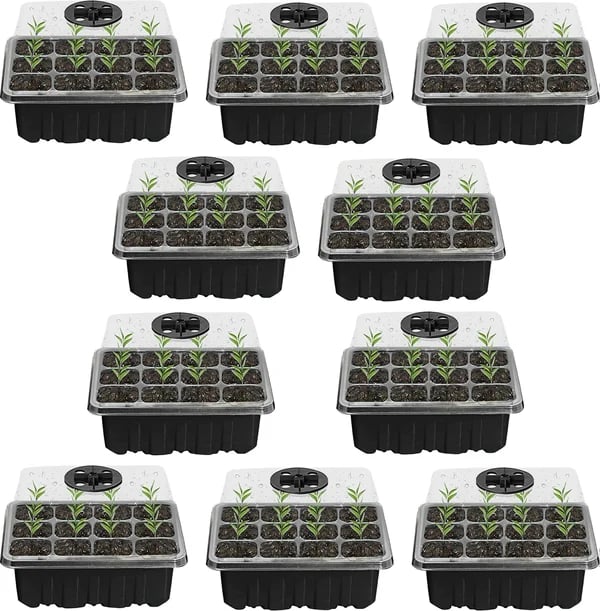 🌱 Adjustable Humidity Seed Starter Trays