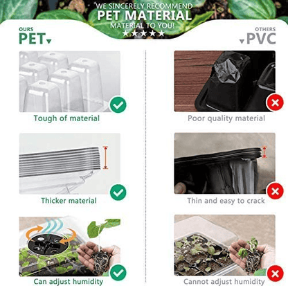 🌱 Adjustable Humidity Seed Starter Trays